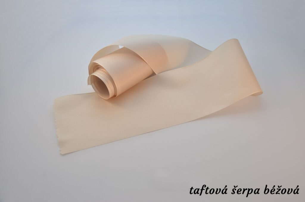 Taftové šerpy - béžová